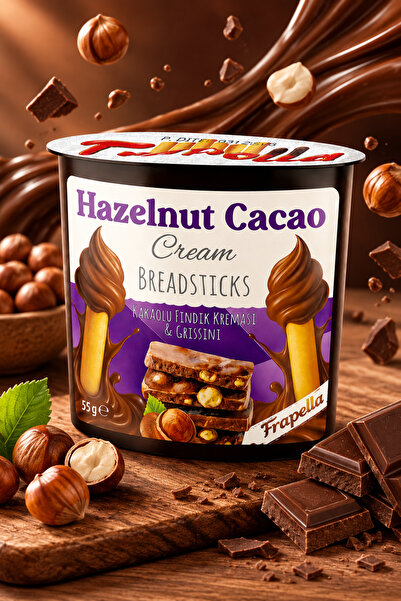 Frapella Atıştırmalık Kakaolu Fındık Kreması Breadstick 55 Gr.