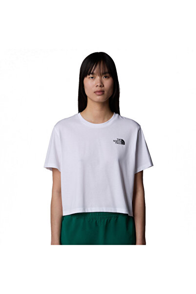 THE NORTH FACE Απλό Κροπ Στενό Μπλουζάκι με Θόλο NF0A87U4FN4-FN4 Λευκό L