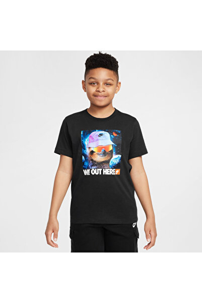 Nike K NSW TEE TD SLOTH HQ3228-010 Μαύρο S