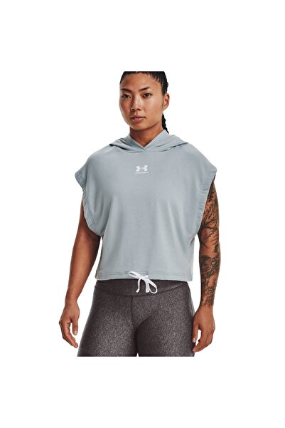 Under Armour UA RIVAL TERRY SS HOODIE 1376997-465 Λευκό