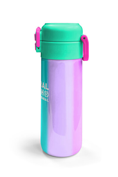Coral High Kids Renkli Çizgili Pipetli ve Direkt İçim Çelik Termos 500 ml 31844