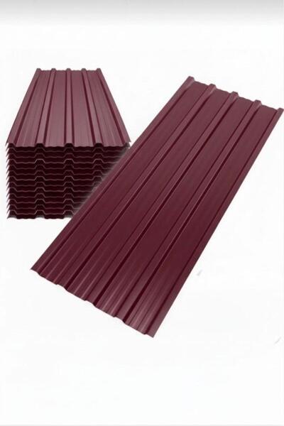 KONSEPTÜRÜNLER Galvanizli Trapez Bordo Çatı Kaplama Sacı – 2 Metre (1 Adet-Su...