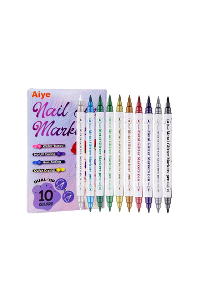 Choice 1 Set 10Pcs/Set DIY Nail Art Graffiti Pen Nail Polish Pens Drawing Pai...