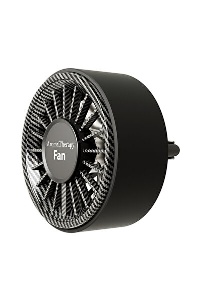 Choice1 Carbon fiber SEAMETAL Car USB Fan Air Vent Ambient Light Cooling Fan ...