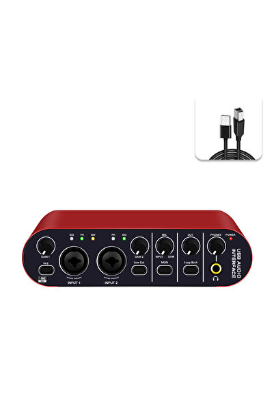 Choice black USB Audio Interface 24 Bit/192 kHz for Recording Music, XLR Inte...