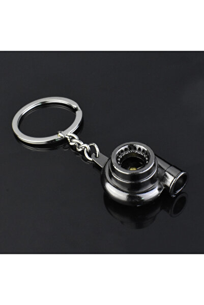 choice2 Gun black Mini Turbo Turbocharger Keychain Spinning Turbine Key Chain...