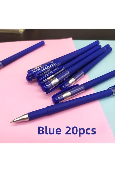 Choice 20pcs Blue 20pcs 0.5mm Black/Blue/Red Ballpoint Pens, for Office Use, ...