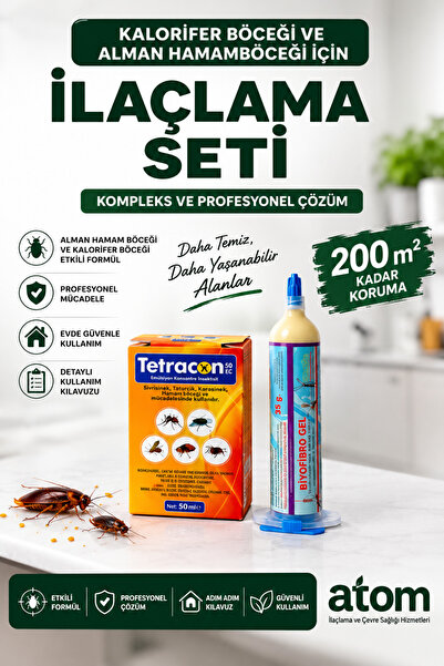 Atom Kalorifer Böceği , Alman Hamam Böceği ve Karınca İlaçlama Seti | Böcek J...