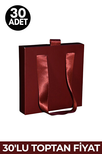Majoral Box Mojoral Box 30'lu Paket Büyük Boy Çantalı Takı Kutusu(12x12cm) - ...