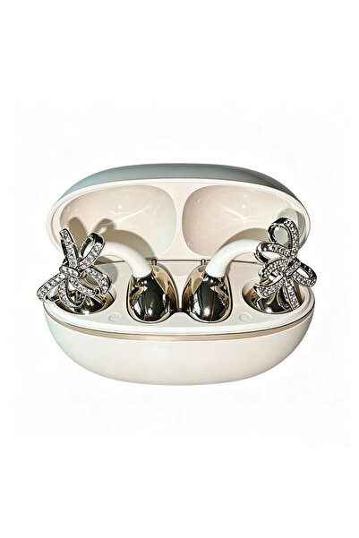 Choice سماعات أذن لاسلكية DM08hudiejie-Skin Shiny Crystal Bowknot OWS بتقنية ...