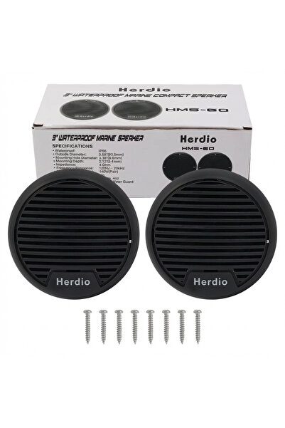Choice Speaker 3" black Herdio 3'' Waterproof Marine Speakers 2 Way Full Rang...