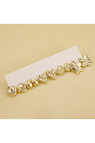 Choice3 153F(5pairs) 5/40 Pairs Cute Plastic Material With Golden Plated Earr...