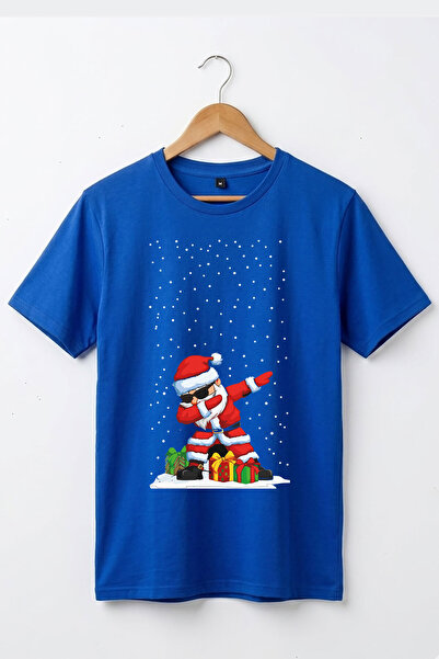 The Baski Tricou albastru premium din bumbac 100% imprimat cu design cool de ...