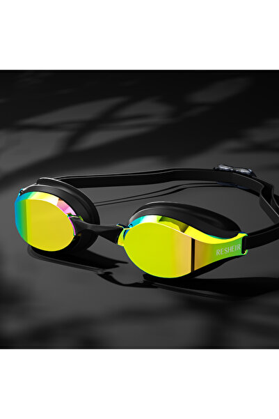 Choice5 Black Electroplate Unisex Professional Swimming Goggles for Racing, H...