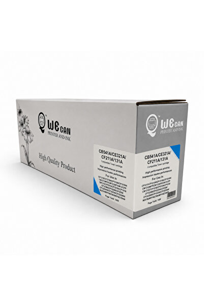 Wecan حبر تونر CB541A / CE321A / CF211A / 125A / 128 / 131A سماوي (Cyan) متوا...