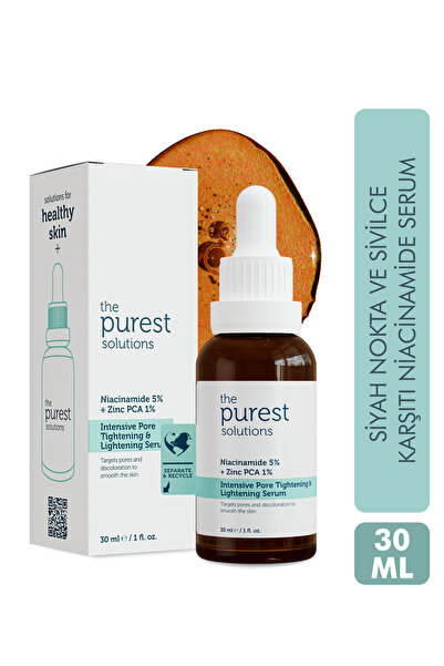 The Purest Solutions Gözenek, Ve Siyah Nokta Karşıtı Niacinamide Serum 30 ML ...