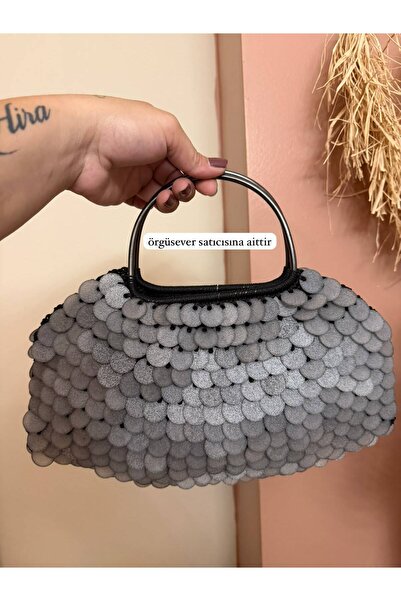 Generic Brand Sequin Bag Matte Black