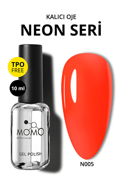 MOMO professional Kalıcı Oje N005 Neon Nar Çiçeği 10 ml