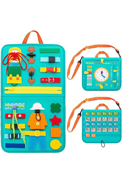 Choice5 Green Montessori Toys Busy Board Sensory Activity Developing Board fo...