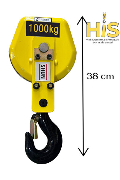 HİSTİCARET 1 TON 2/1 DONANIM VİNÇ KANCA BLOĞU 6-12 MM HALAT