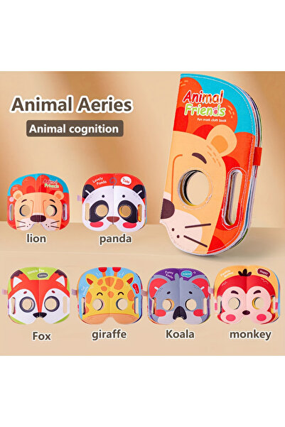 choice2 Animal Mask Cloth Book Baby Toy, Animal Fruit Character Role-Playing,...