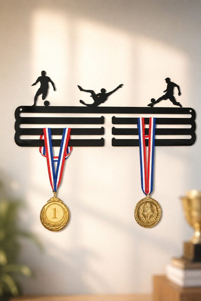VENON Black Metal Medal Hanger Metal Medal Hanger with Gift Design 13X30 cm A...