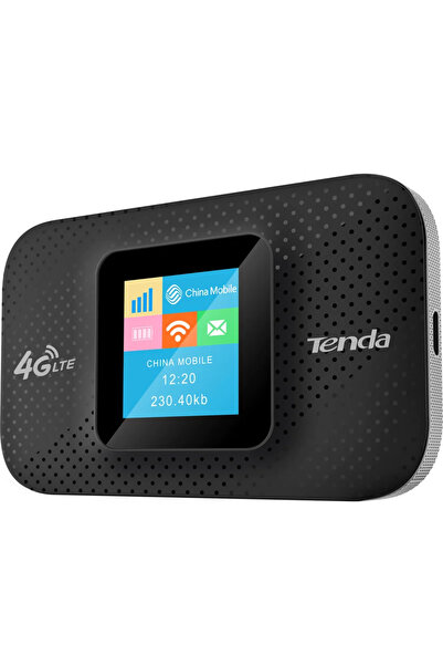 Tenda Router wireless 4G185, 4G/3G, Portabil, 150 Mbps, Display OLED, Baterie...