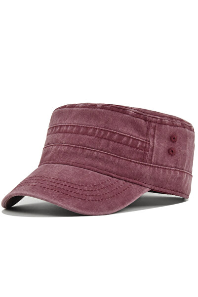 Choice Adjustable wine red Vintage Vintage Style Washed Baseball Cap, Spring ...