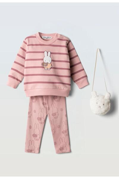 Evita Σετ κολάν βρεφηκό κορίτσι ΕΒΙΤΑ 267504 "Bunny" σάπιο μήλο