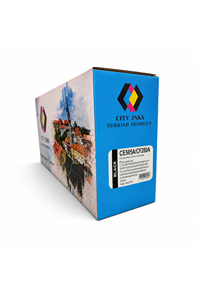 City Inks حبر تركي سيتي انك متوافق مع HP 280A أسود (Black) – CE505A / CF28...