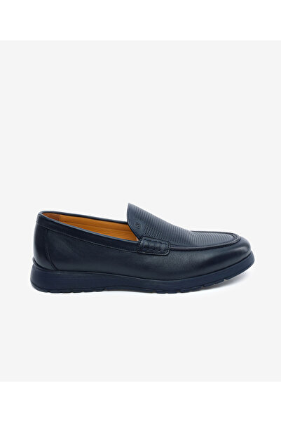 Greyder Men's Navy Blue Genuine Leather Comfort Shoes 5Y1Fa64671