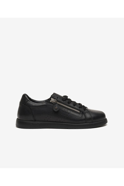 Greyder Kadın Siyah Hakiki Deri Sneaker Ayakkabı 6Y2FA59415