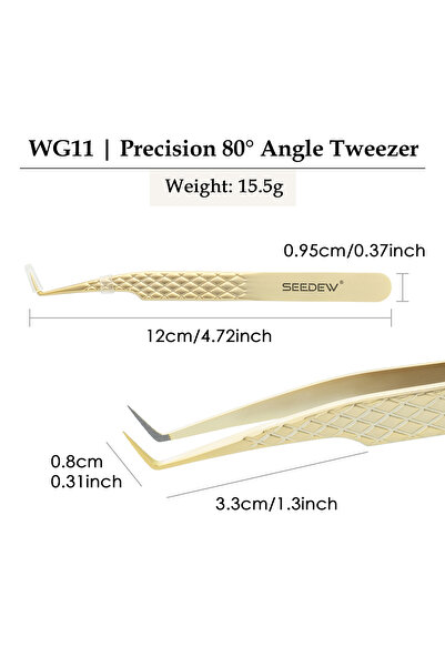 Choice1 WG11 SEEDEW Professional Stainless Steel MicroFiber Tip Precision Twe...
