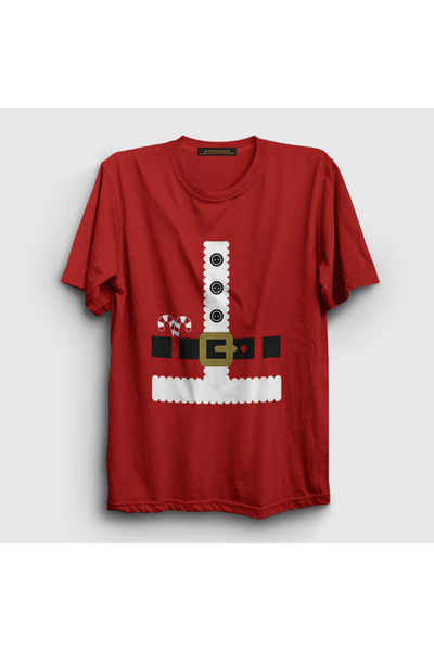 Presmono Unisex Red Costume Santa Claus Christmas T-shirt269973tt