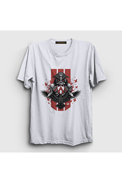 Presmono Unisex beli Bloodhound Apex Legends T-shirt 231804tt