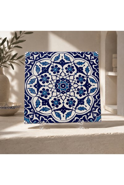 Armada Çini 20x20 Cm Ac 92 Osmanlı Mavi Beyaz Kütahya Çini Karo