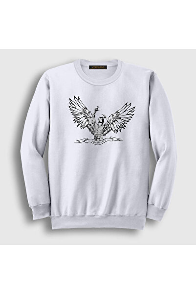 Presmono Unisex bela anđeoska majica za fitnes Zyzz 319651tt