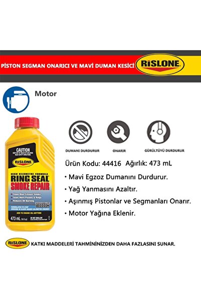 RISLONE Piston Segman Onarıcı Ve Mavi Duman Kesici
