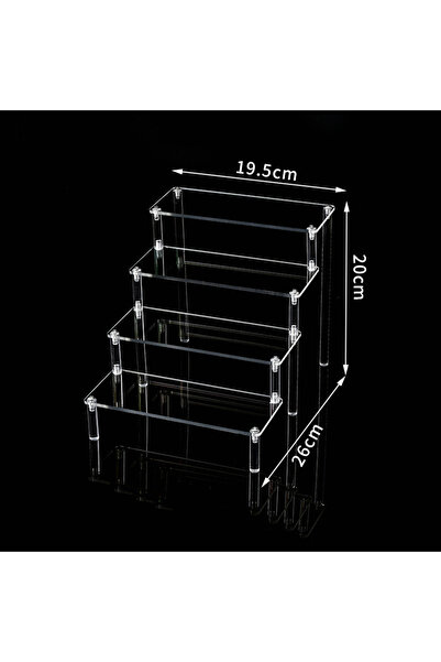 Choice8 4 floor 20cm 1-5Tier Acrylic Display Stand Durable Display Rack For C...