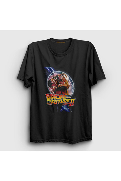 Presmono Unisex Black Clock Movie Back To The Future T-shirt242918tt
