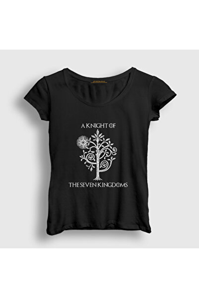 Presmono Women's Black Tree a Knight of the Seven Kingdoms T-Shirt 610558Tt