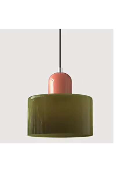 Choice Warm White Brownish green pink Nordic Modern Glass Bedroom Bedside Lon...