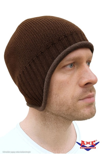 AXE SPORTSWEAR Bitter Brown Winter Beret with Fleece Lining and Soft Texture ...