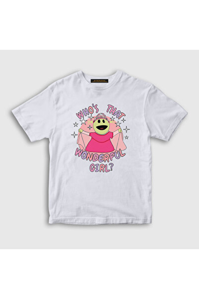 Presmono Unisex dečji beli Peepo Ko je ta divna devojčica Nanalan T-shirt 533...