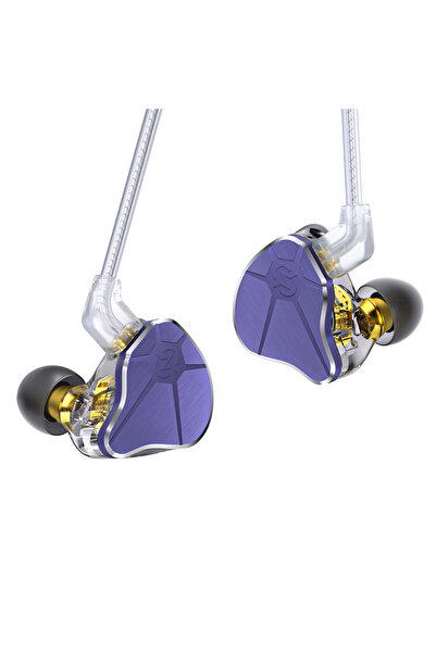 Choice3 purple no mic CCZ BC04 Hybrid DD and BA High Dynamic Music In Ear Ear...