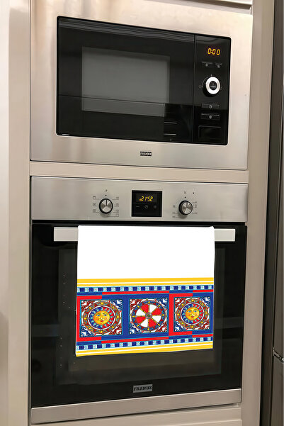 DEKOMOD Decorative Kitchen Cotton Oven Towel Special Patterned Ethnic Model 3...