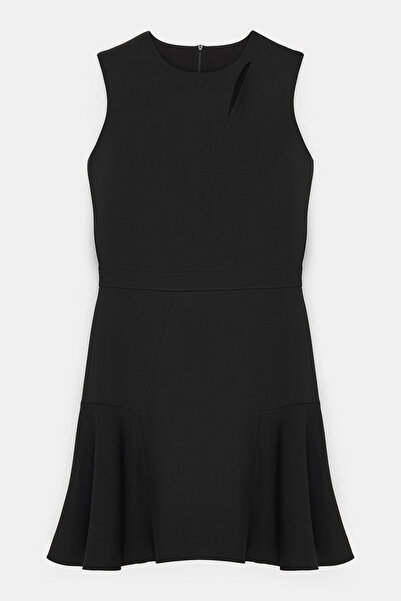 W Collection SİYAH KOLSUZ MİNİ ELBİSE