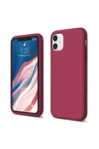 Casey Studios Силиконов калъф iPhone 11, с микрофибър, тънък, защитен, повдиг...