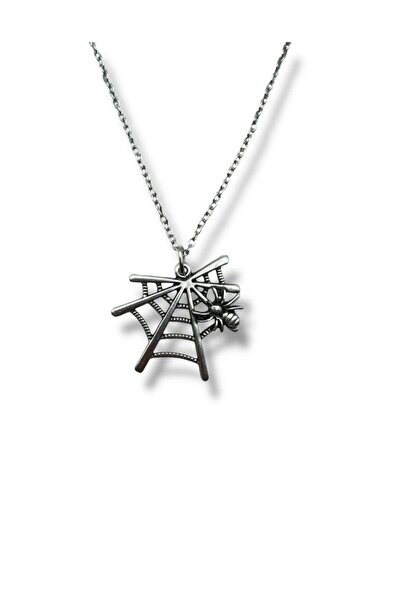 Herşey Nota Unisex Necklace with Spider Figure on the Internet – Symbol of Po...