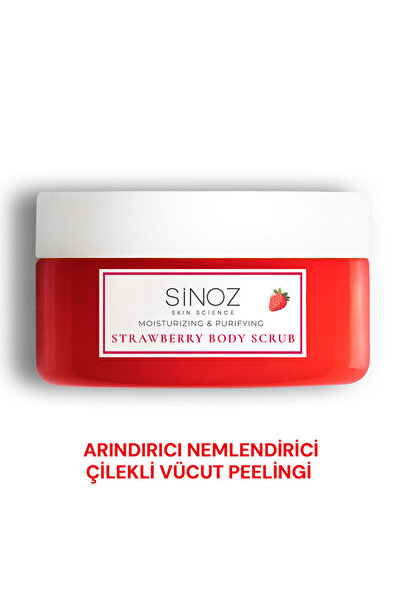 SİNOZ Body Scrub Besleyici Arındırıcı Nemlendirici Çilekli Vücut Peelingi 300 gr